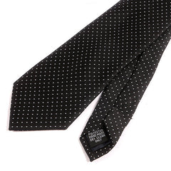 Subtle Black Mini Dots 7.5cm Ply Tie - Tie Doctor  
