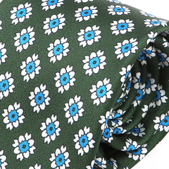 Amadi Dark Green Floral IMS Tie 7.5cm - Tie Doctor  