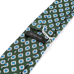 Amadi Dark Green Floral IMS Tie 7.5cm - Tie Doctor  