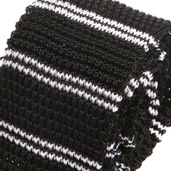 Black Kent Silk Knitted Tie - Tie Doctor  