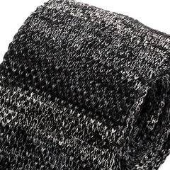 Ashmoor Black Marl Brown Silk Knitted Tie