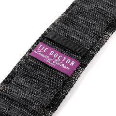 Ashmoor Black Marl Brown Silk Knitted Tie