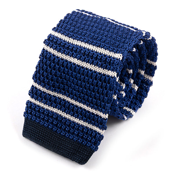 Blue Marine Club Silk Knitted Tie