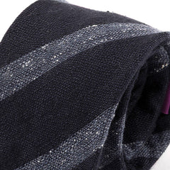 Blue Ashcroft Striped Wool Tie 8cm