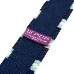 Blue Portofino Striped Silk Knitted Tie