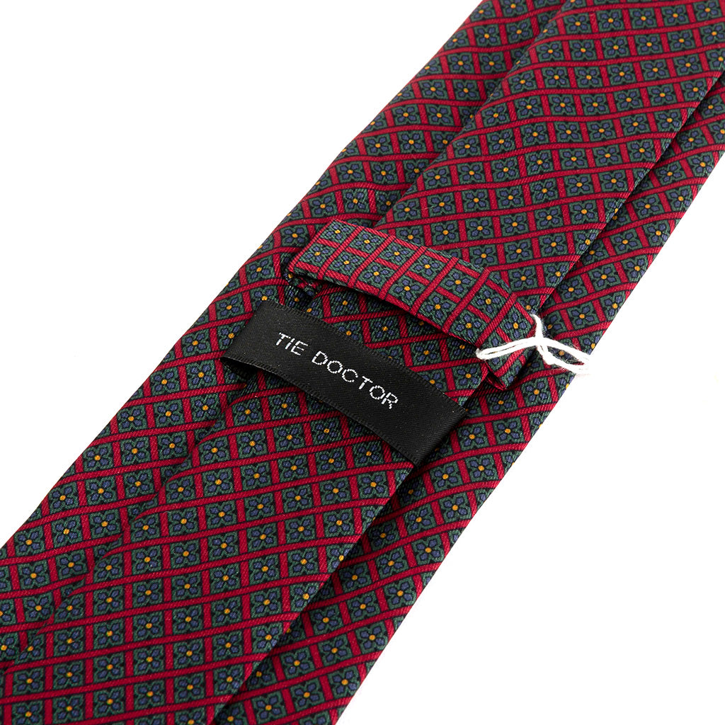 Bordeaux Red Owambe Heritage Tie 8cm