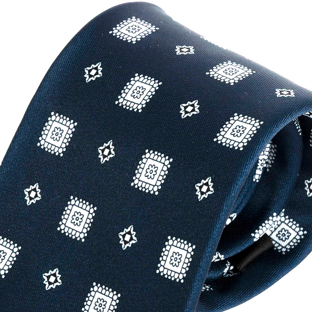 Blue Eko Heritage Tie 8cm