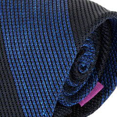 Ariyo Blue Striped Silk Tie 8cm
