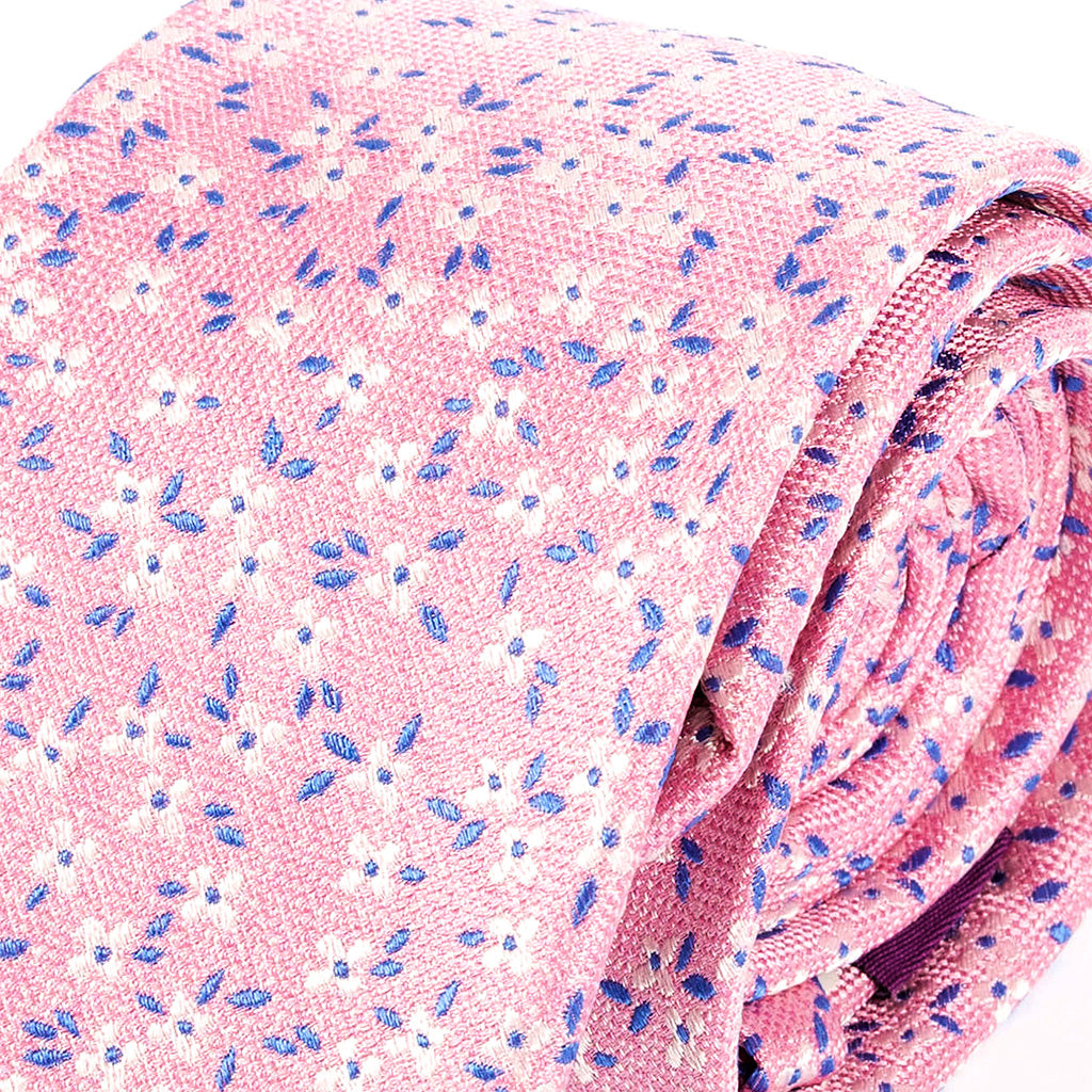 Pink Floral Whisperer Silk Tie