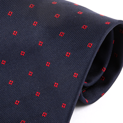Midnight Blue Petal Dot Wide Silk Tie 10cm