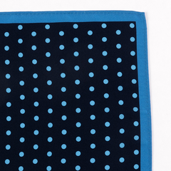 Blue Belgravia Split Print Pocket Square