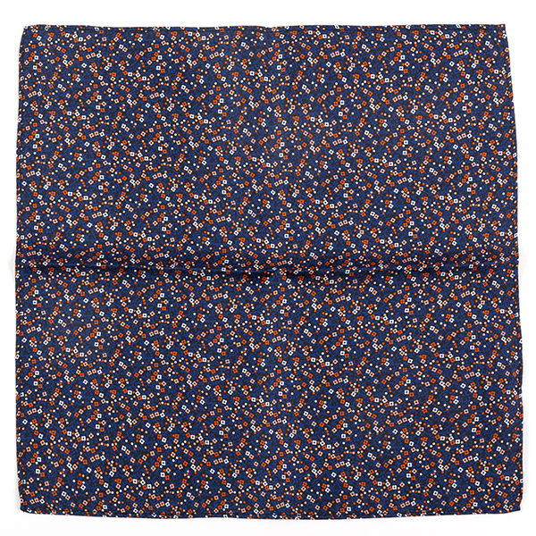 Sole Blue Confetti Silk Pocket Square 30cm