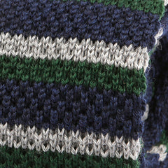 Navy Duo Knitted Wool Tie - Tie Doctor  