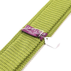 Lime Green Silk Knitted Tie 6cm - Tie Doctor  