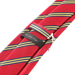 Red Regimental Stripe Tie 7.5cm - Tie Doctor  