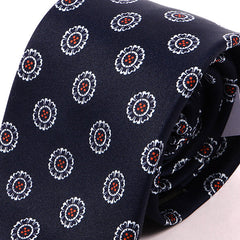 Navy Blue Vivian Circular IMS Tie - Tie Doctor  