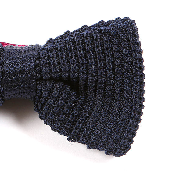 Navy Blue Silk Bow Tie - Tie Doctor  