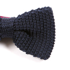 Navy Blue Silk Bow Tie - Tie Doctor  