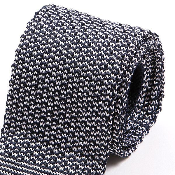 Brooks Blue Three Silk Knitted Tie - Tie Doctor  