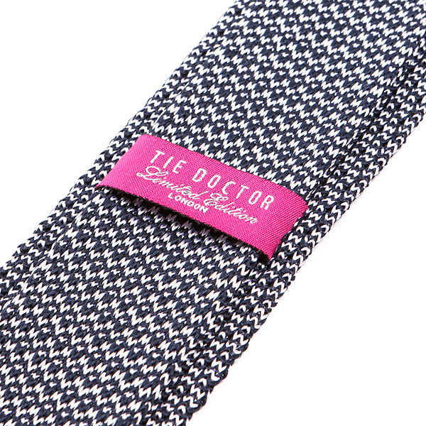 Brooks Blue Three Silk Knitted Tie - Tie Doctor  