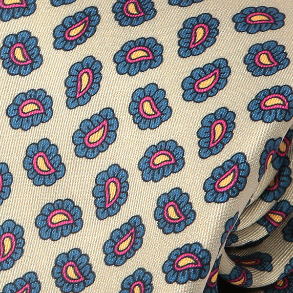 Spearmint Green Micro Paisley Motif IMS Tie - Tie Doctor  