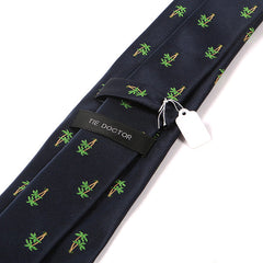 Blue Tropical Palm Tree Patterned Tie - Tie Doctor  