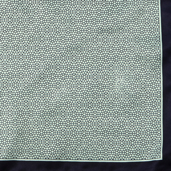 Navy & Mint Green Pocket Square - Tie Doctor  
