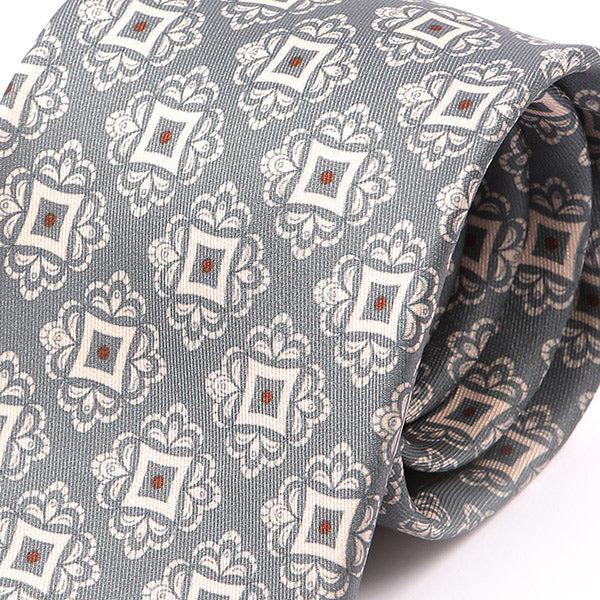 Adolfo Grey Boxed IMS Medallion Tie - Tie Doctor  