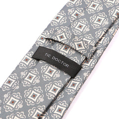 Adolfo Grey Boxed IMS Medallion Tie - Tie Doctor  