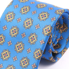 Blue Onu Motif IMS Tie 7.5cm - Tie Doctor  