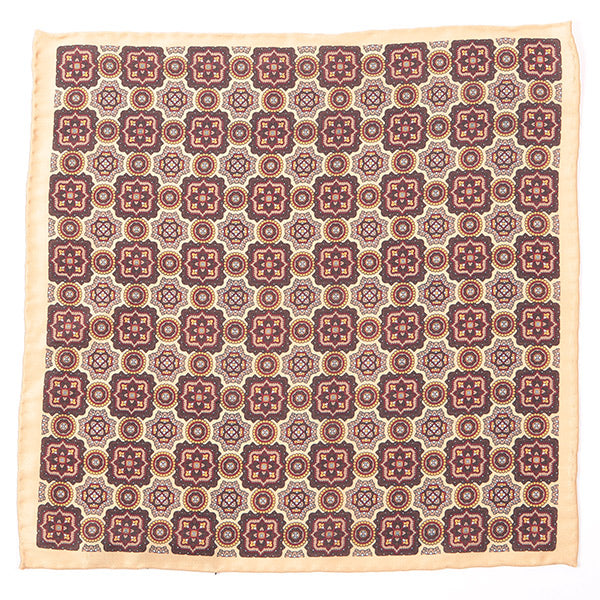 Gregor Brown Medallion IMS 33cm Pocket Square - Tie Doctor  