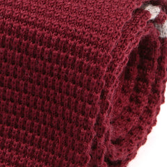 Red Tip Knit Wool Tie - Tie Doctor  