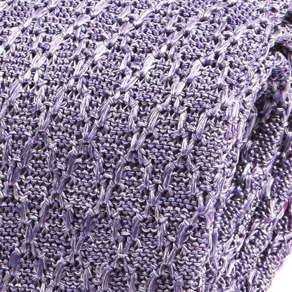 Light Purple Silk Knitted Tie 6cm - Tie Doctor  