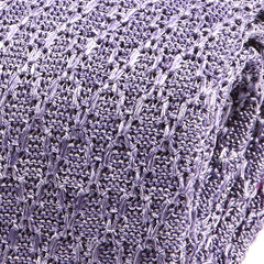 Light Purple Silk Knitted Tie 6cm - Tie Doctor  