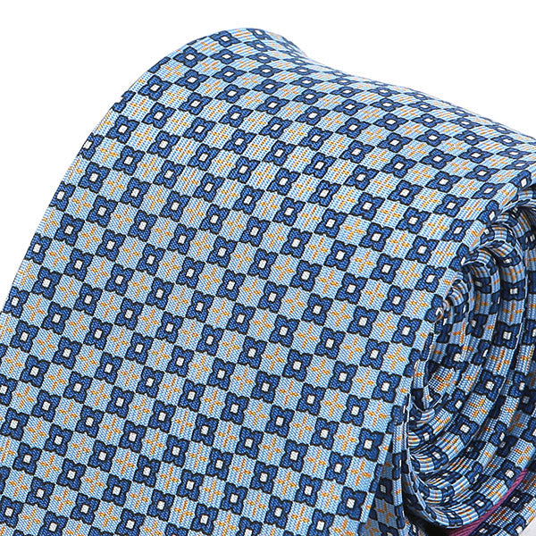 Ola Blue Macclesfield Silk Tie 7.5cm - Tie Doctor  