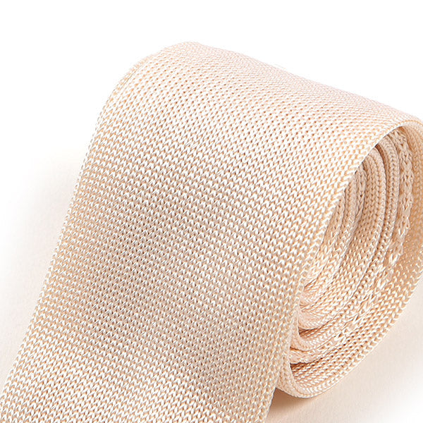 White Silk Knitted Tie 5.5cm - Tie Doctor  