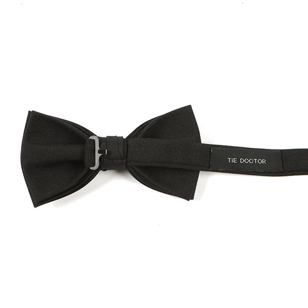 Black Pre-tied Bow Tie 6cm - Tie Doctor  