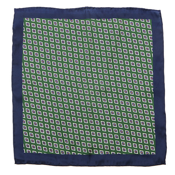 Green Vintage Diamond Mac Tie Set - Tie Doctor  