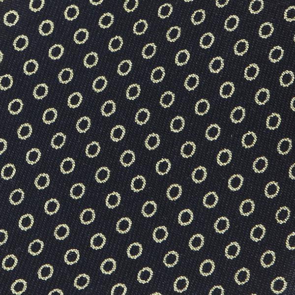 Navy & White Circles Silk Tie - Tie Doctor  