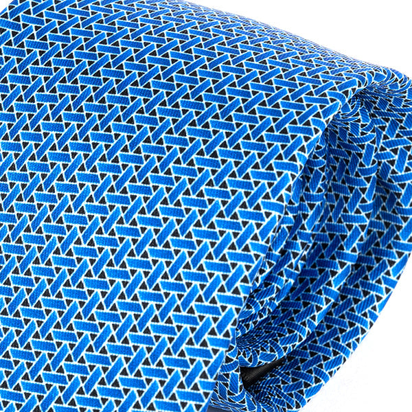 Ayo Blue Geometric IMS Tie 7.5cm