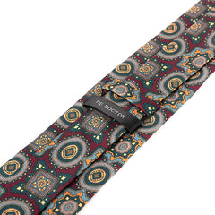 Burgundy Florentine Medallion IMS Tie 7.5cm