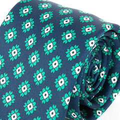 Amadi Blue & Green Floral IMS Tie 7.5cm