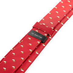 Red Duck Pattern Tie 6cm