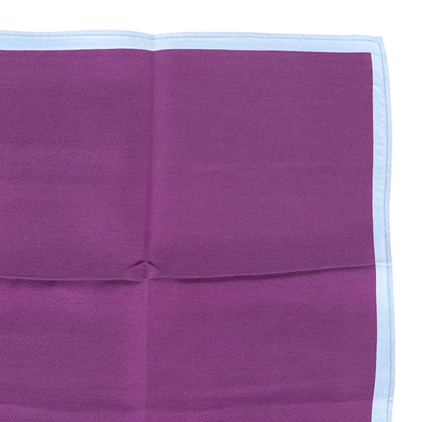 Large Purple Silk Pocket Square 42cm