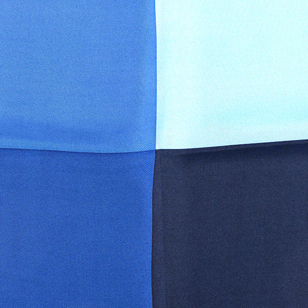 Blue Quadrant Silk Pocket Square
