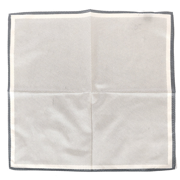 Grey Marl XL Silk Pocket Square 40cm
