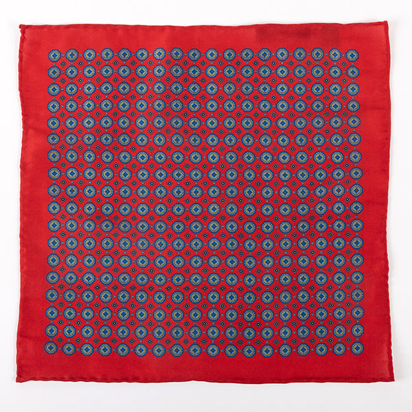 Marcello Red IMS 33cm Pocket Square