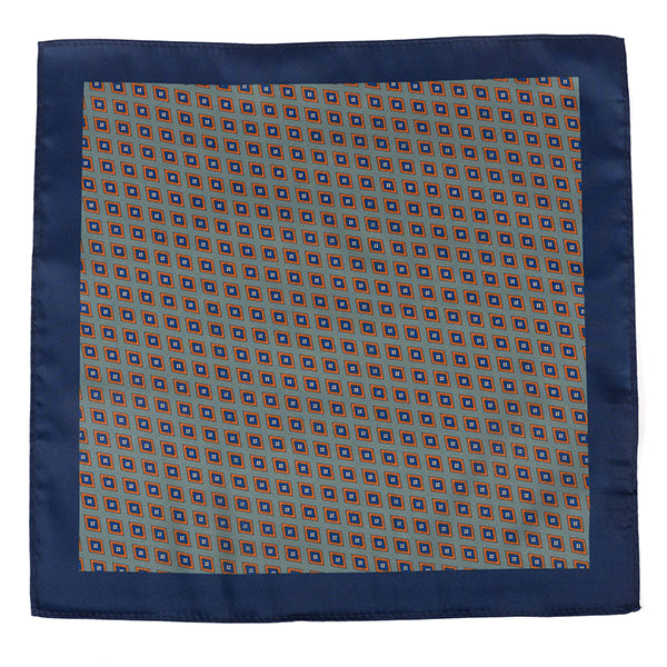 Olive Green Diamond Mac 33cm Pocket Square