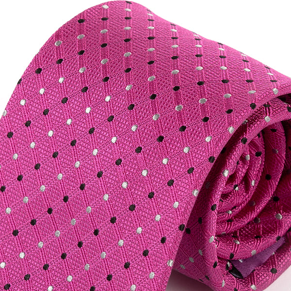 Pink Multi Dot Silk Tie 8cm