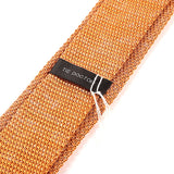 Orange Marl Silk Knitted Tie 6cm